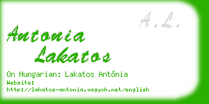 antonia lakatos business card